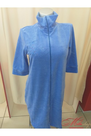 Теплый велюровый халат "Роксана" №656 